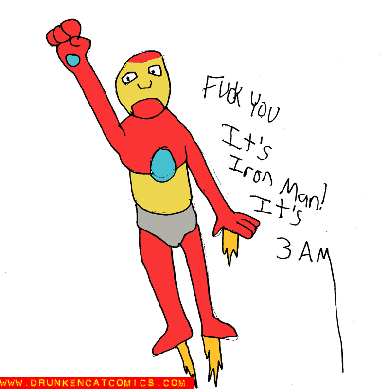 Set My Alarm To Go Off at 3AM To Draw Iron Man