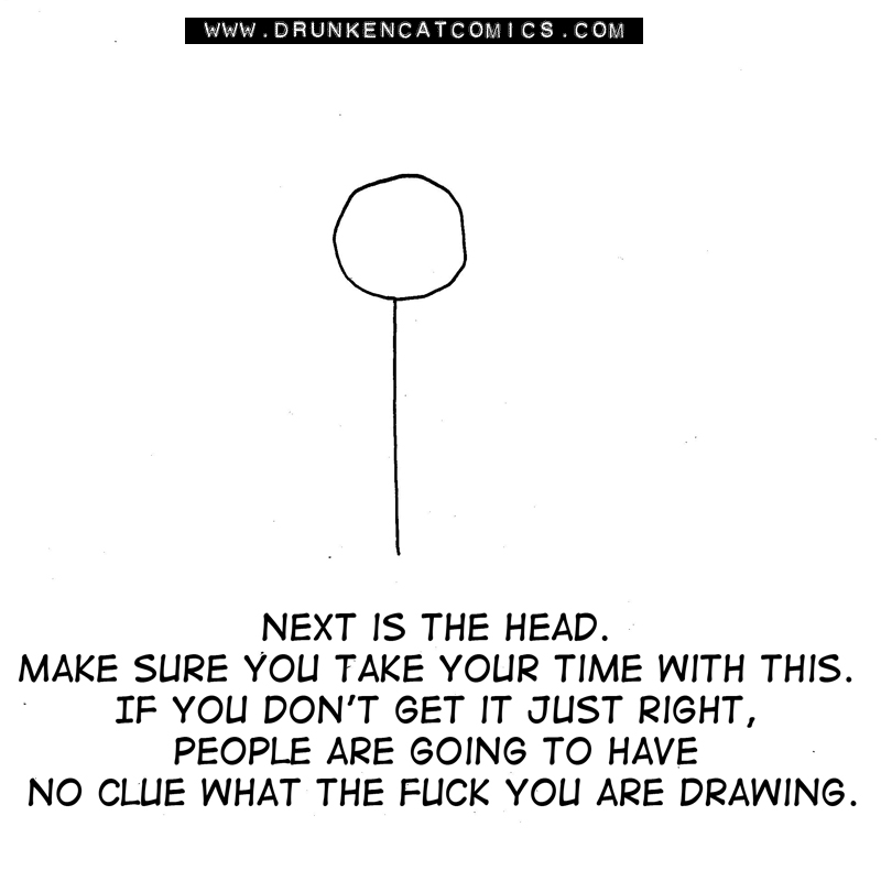 A Stick Figure: Head