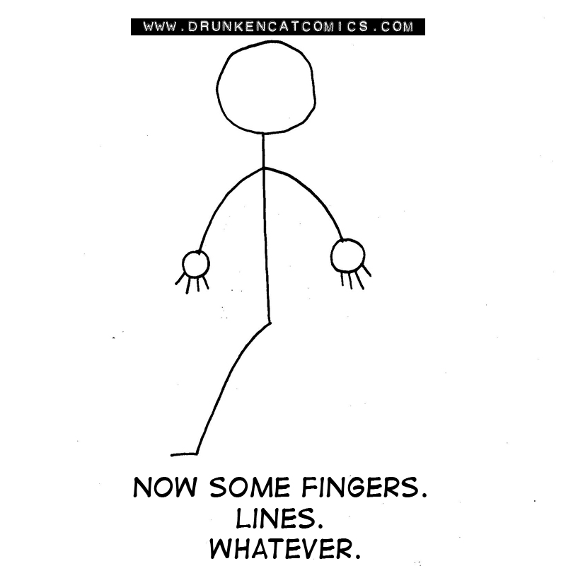 A Stick Figure: The Other Fingers