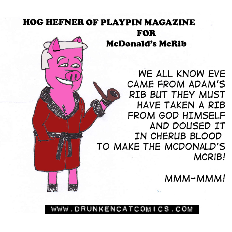 Failed Mascot Sunday – Hog Hefner for the McRib