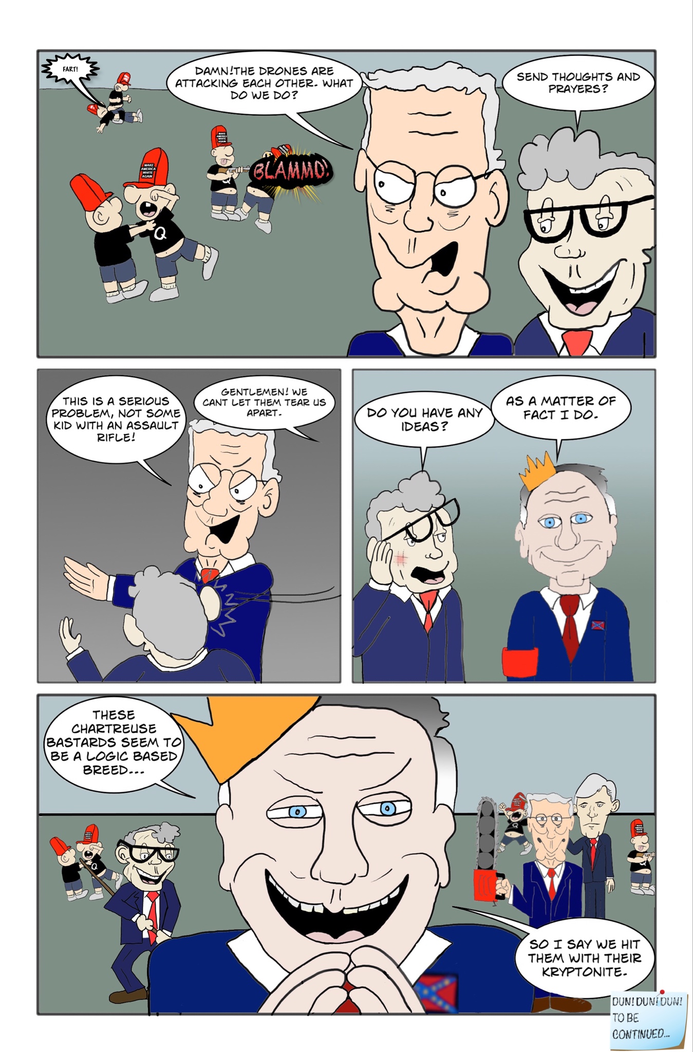 Aliens VS Old White Male Politicians page 4