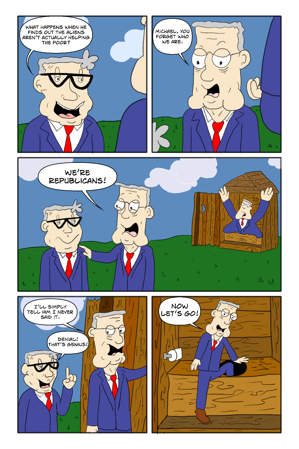 Aliens vs Old White Male Politicians page 31